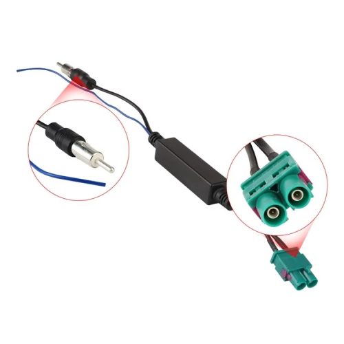 Antenna jelerősítő Fakra->DIN műanyag házas