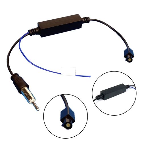 Antenna jelerősítő Fakra->DIN műanyag házas