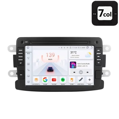 Dacia Duster 2013-2021 Android autórádió multimédia fejegység 7col