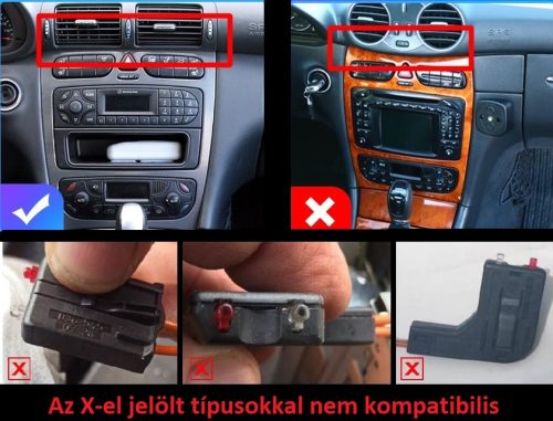 Mercedes C osztály W203 - 2001-05 Android autórádió multimédia fejegység