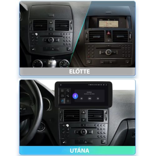 Mercedes C osztály W204 - Android autórádió multimédia fejegység