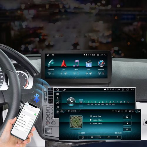Mercedes C osztály W204 - Android autórádió multimédia fejegység