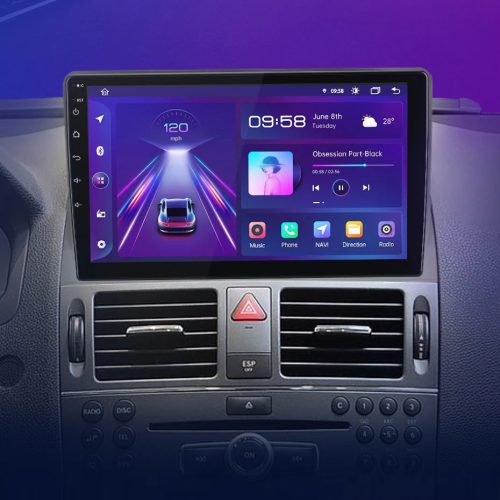 Mercedes C osztály W204 - 2007-10 Android autórádió multimédia fejegység