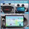 Smart Fortwo 2014-2020 Android autórádió multimédia fejegység Extra kijelzővel