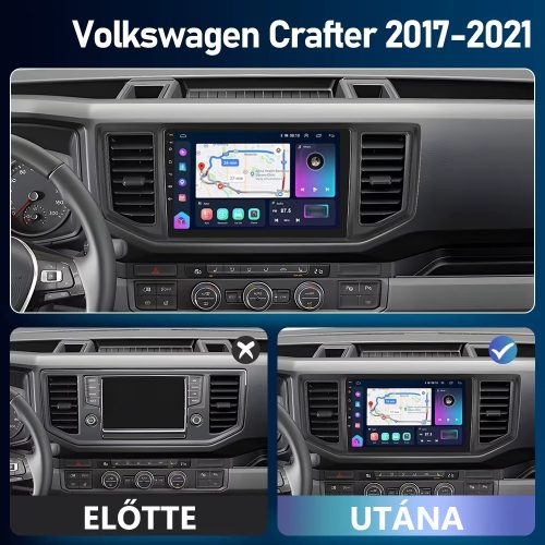 Volkswagen Crafter 2017-2021 Android autórádió multimédia fejegység 10col