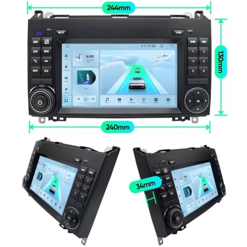 Volkswagen Crafter - 2006-12 Android autórádió multimédia fejegység 7colos