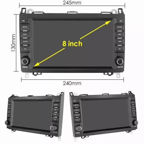 Volkswagen Crafter - 2006-12 Android autórádió multimédia fejegység 8colos