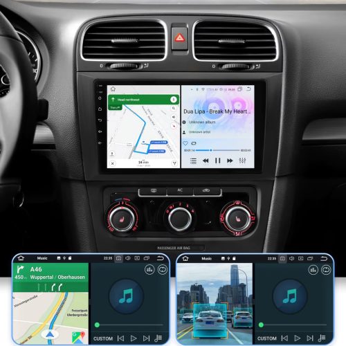 Volkswagen Golf 6 2008-2013 Android autórádió multimédia fejegység 9col